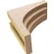Ekena Millwork 6"W x 12"D x 12"H Classic Rockford Rough Cedar Woodgrain TimberThane Corbel, Primed Tan CORUR06X12X12ROCRCPR - alternate 4